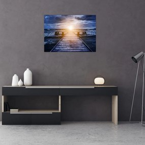 Tablou pe sticlă cu mol însorit (70x50 cm)
