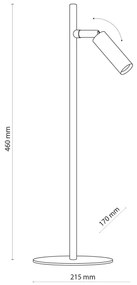 Lampă LED de birou LAGOS 1xG9/6W/230V 4000K albă