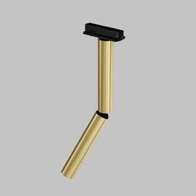Spot LED, accesoriu pentru sinele monofazate Unity, Dual negru/alama