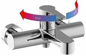 Ravak X070115 - Baterie pentru cadă PURI, crom lucios