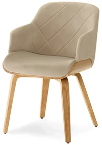 Scaun Sorien K (bej + stejar). Promo -16%. 1111267