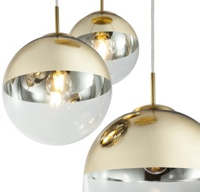 Lustra moderna cu 3 pendule VARUS alama/auriu 15855-3 GL