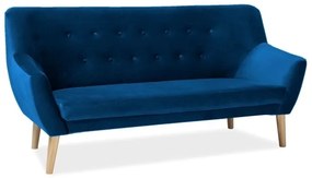 Canapea Nordic 3 velvet bleumarin/fag Blu86