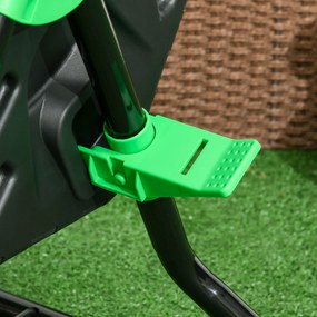 Outsunny Compostor de grădină bac compostor pentru grădină rotativ 360° din polipropilenă 65 L 24 orificii 60 x 49 x 77 cm negru | Aosom Romania