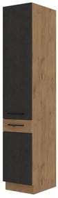 Dulap de bucătărie pentru alimente Virion 40 DK 210 2F (stejar lancelot + gri). 1032607