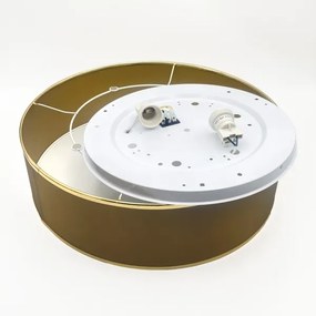 Plafonieră SIRJA 2xE27/15W/230V Ø 45 cm maro/auriu