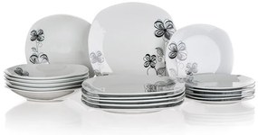 Set farfurii din porțelan FLOREA 18 buc