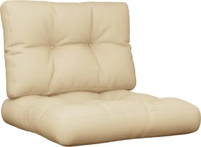 vidaXL Perne pentru paleți, 2 buc., bej, material textil