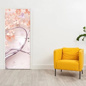 Fototapet pentru ușă - Florile copacului coral abstract (95x205cm)