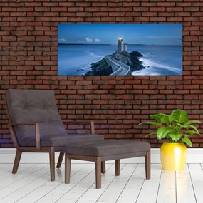 Tablou cu far și marea (120x50 cm)