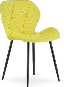 Scaun Bucatarie/Dining Miller Catifea Galben