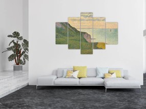 Tablou - Georges Seurat, Seascape at Port-en-Bessin, Normandy, reproducere (150x105 cm)