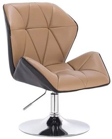 HR212 SCAUN NEGRU ȘI CARAMEL