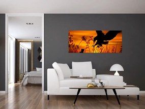 Tablou cu silueta prădătorului (120x50 cm)