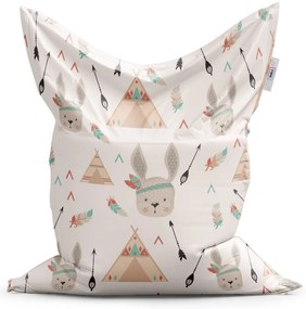 Sac de șezut Classic iepuraș indian - pentru copii, bej