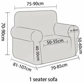 Husă elastică pentru fotoliu 4Home Elegant albastru , 90-140 cm + față de pernă gratis, 90-140 cm