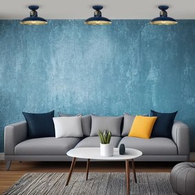 Lustră aplicată FELIX 1xE27/60W/230V albastră