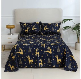 Cearsaf si fata de perna GOLDEN DEER Dimensiune: 50 x 70 cm | 140 x 240 cm