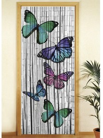 Perdea de ușă din bambus 200x90 cm Butterflies - Maximex