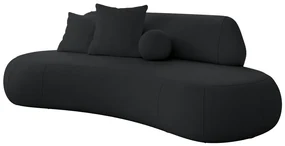 Canapea trei locuri Bally  (negru + negru). 1100112