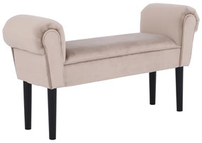 Bancă, catifea Velvet, grej/negru, BURDA