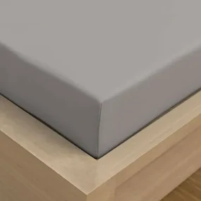 Cearșaf Kvalitex Satin cu bandă elastică grideschis, 120 x 200 cm