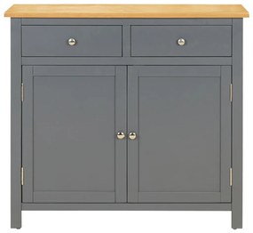 288637 vidaXL Servantă, 90x33,5x83 cm, lemn masiv de stejar