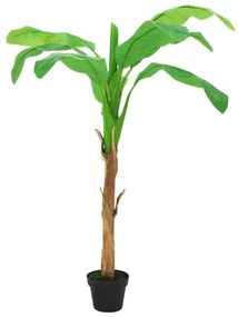 vidaXL Bananier artificial cu ghiveci, verde, 180 cm