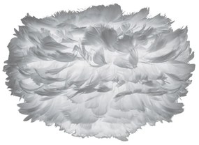 Abajur modern cu pene de gasca EOS gri deschis, 35cm