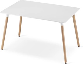 PROMOTIE Masa de dining alba ADRIA 120x80 cm calitatea II
