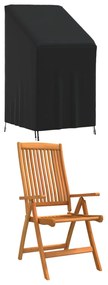359666 vidaXL Husă scaun de grădină, negru, 70x70x85/125 cm, Oxford 420D