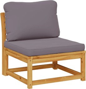 vidaXL Canapea de grădină cu perne, lemn masiv de acacia