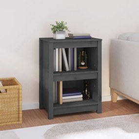 vidaXL Bibliotecă, gri, 50x35x68 cm, lemn masiv de pin