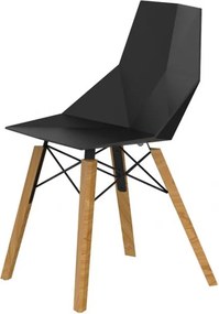 Set de 4 scaune de interior design modern premium FAZ CHAIR lemn 54295