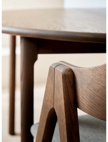 Masă de dining maro rotundă extensibilă din lemn de stejar ø 120 cm Noor – Hammel Furniture