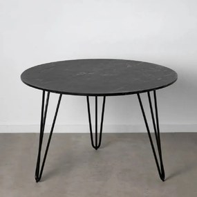 Masa rotunda cu blat din marmura NEGRO 120cm