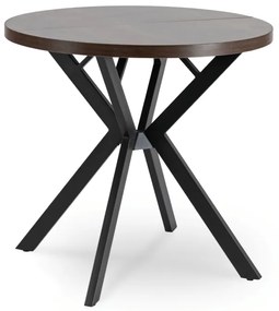 JAKS Masa rotundă extensibilă 80 - 160 cm nuc Dorian