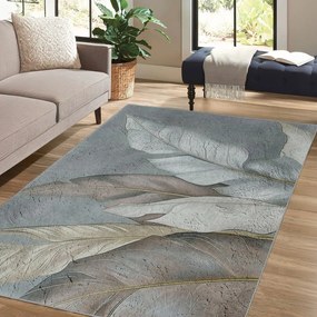 Covor verde/gri lavabil 160x230 cm Dusty Leaves – Mila Home