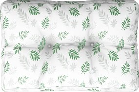 vidaXL Pernă de paleți, model frunze, 60x40x12 cm, textil