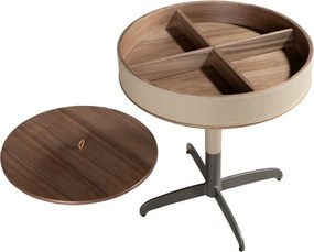 Masuta rotunda LUX Walnut