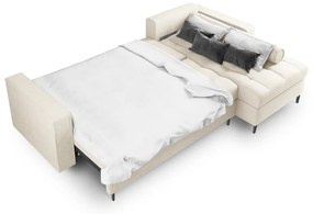 Canapea extensibilă cu șezlong dreapta Milo Casa Santo, bej deschis