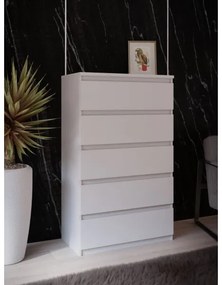 Comodă MAO cu sertare, albă