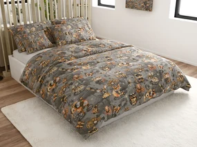 Lenjerie de pat din bumbac pentru copii STEAM DREAMS gri Dimensiune lenjerie de pat: 70 x 90 cm | 140 x 200 cm