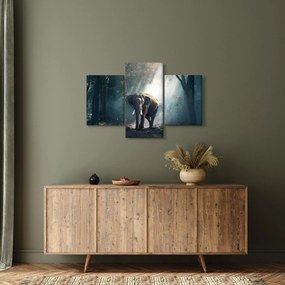 Tablou cu elefant în djunglă (90x60 cm)