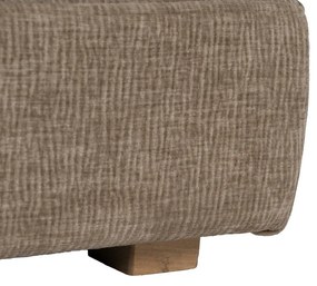 Fotoliu bej extensibil cu tapițerie din chenille – Ixia