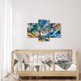 Tablou – Arbore energetic colorat (90x60 cm)