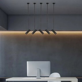 Lustră pe tijă 1xGU10/35W/230V negru