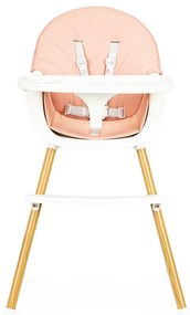 Scaun de hrănire 2 în 1 roz