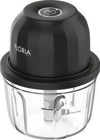Tocator legume-fructe Floria ZLN2655 Mini Chopper reincarcabil, Capacitate 350 ml, Baterie 1200mAh, Putere 5V 30W
