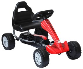 Go Kart cu Pedale pentru Copii 3 Ani, Rosu HOMCOM | Aosom RO